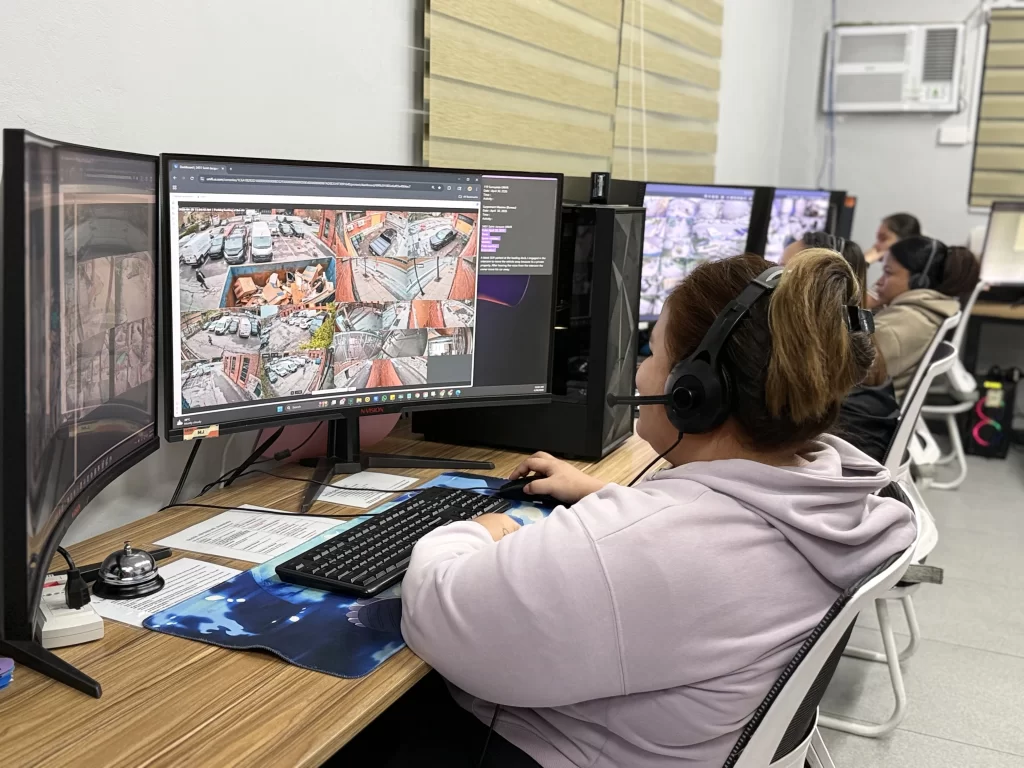 Philippines CCTV monitoring Agency in work mode